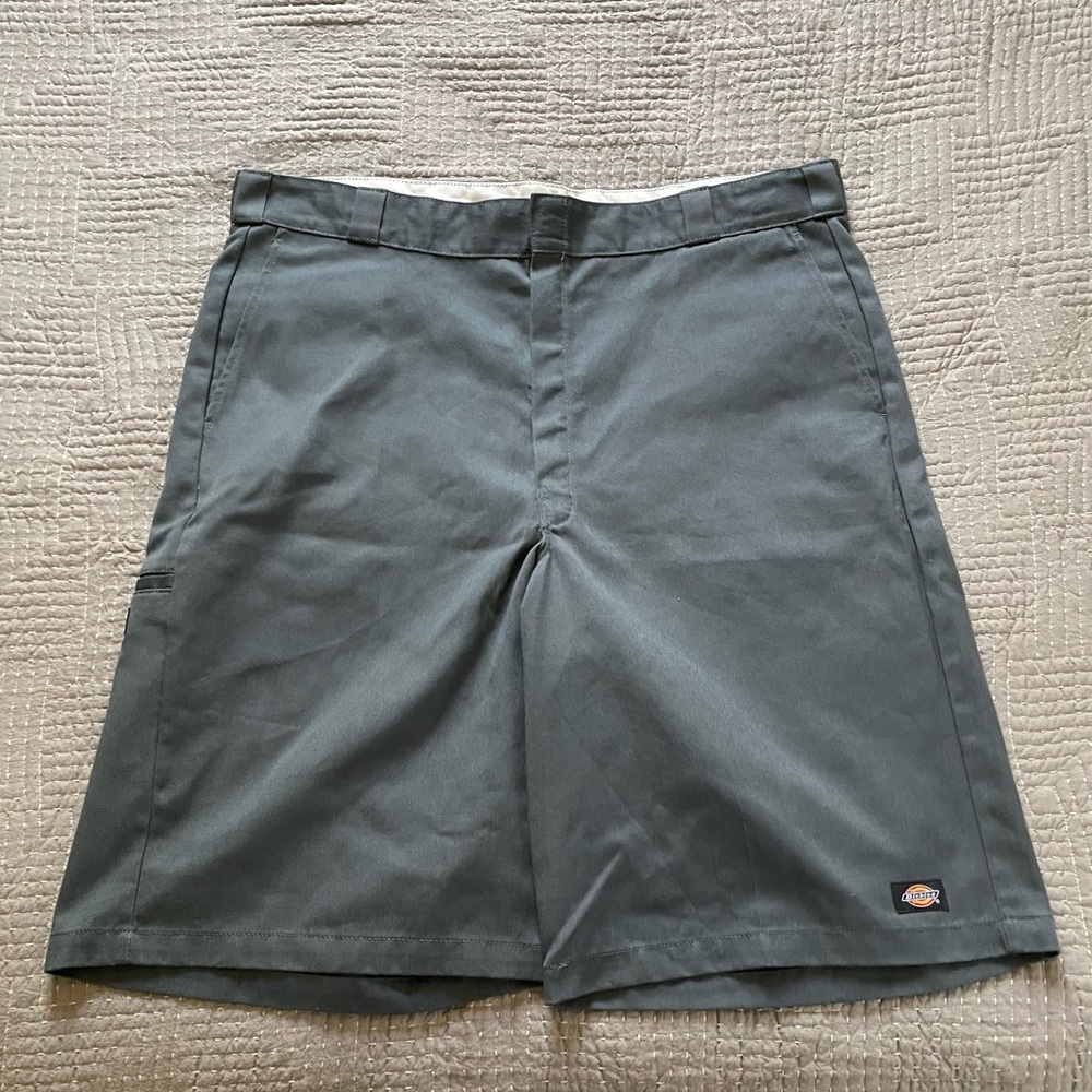 Dickies Men's Charcoal Flat Front Shorts